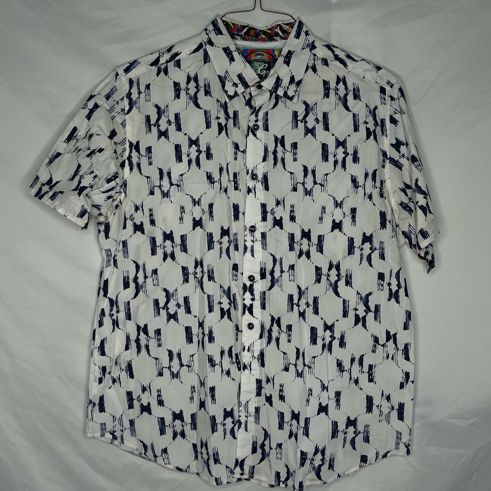 Robert Graham Black and White Casual Button Down Shirt